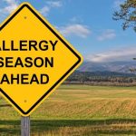 Allergy season ahead sign